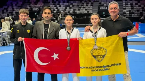 KONYA B B TAEKWONDOCULARDAN ALMANYA'DA BÜYÜK BAŞARI